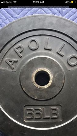 Almost new Apollo bumper plates