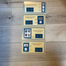 Indian Head Pennies with Stamps 