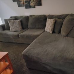 Microfiber L-Shape Couch
