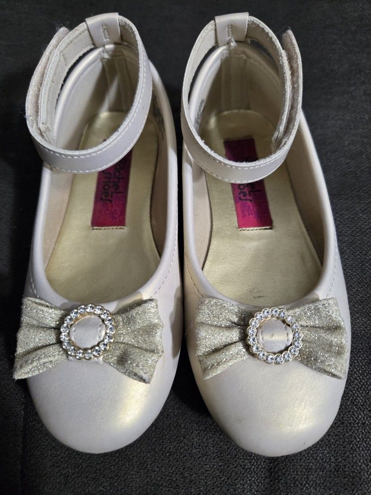 Girls Dress Shoes Light Gold Size 11