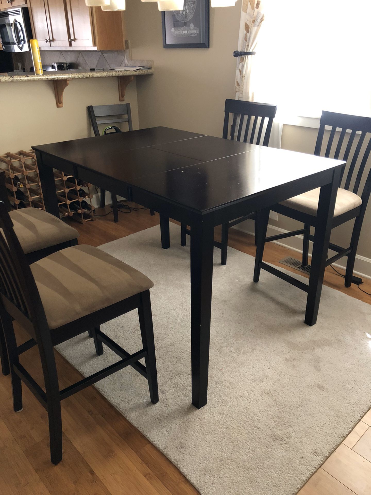 Pub style dining table