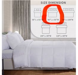 NEXHOME Viscose from Bamboo Cooling Comforter, White Queen Lightweight Down Alternative Cool Natural Organic Duvet Insert, Summer Bedding Blenket Coo