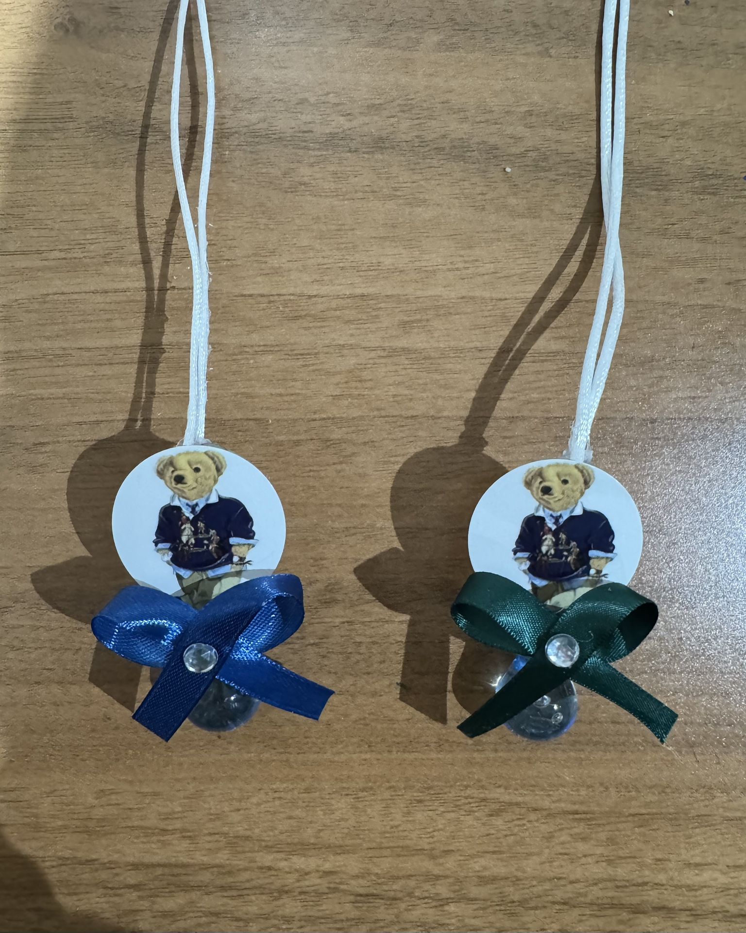 Polo Bear Baby Shower Pacifiers