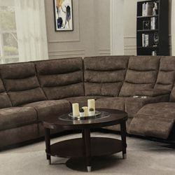 Sofa Sectional🔥🔥🔥 Power, Recliners Brown Usb