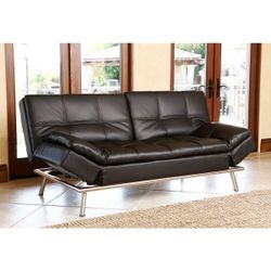 Abbyson Marquee Dark Brown Convertible Sofa $399.99