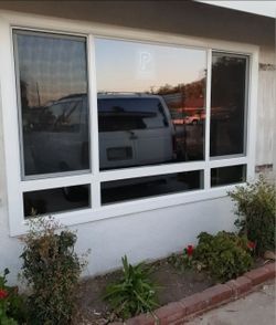Large White Vinyl Frame Window Unit
