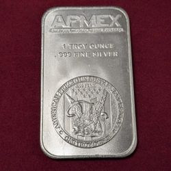 Silver .999 Bar 1oz. Apmex