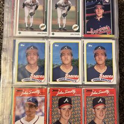 JOHN SMOLTZ (1980 and 1990) (Topps, Fleer, Score, Donruss, and Upper Deck)