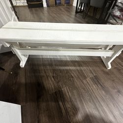Need A White Wooded Bench? 