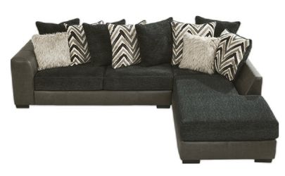 Dark Gray  fabric Sectional Sofa with swivel-chair! Ottoman & End table included with Decor-Lamp!