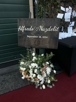 Custom wedding sign