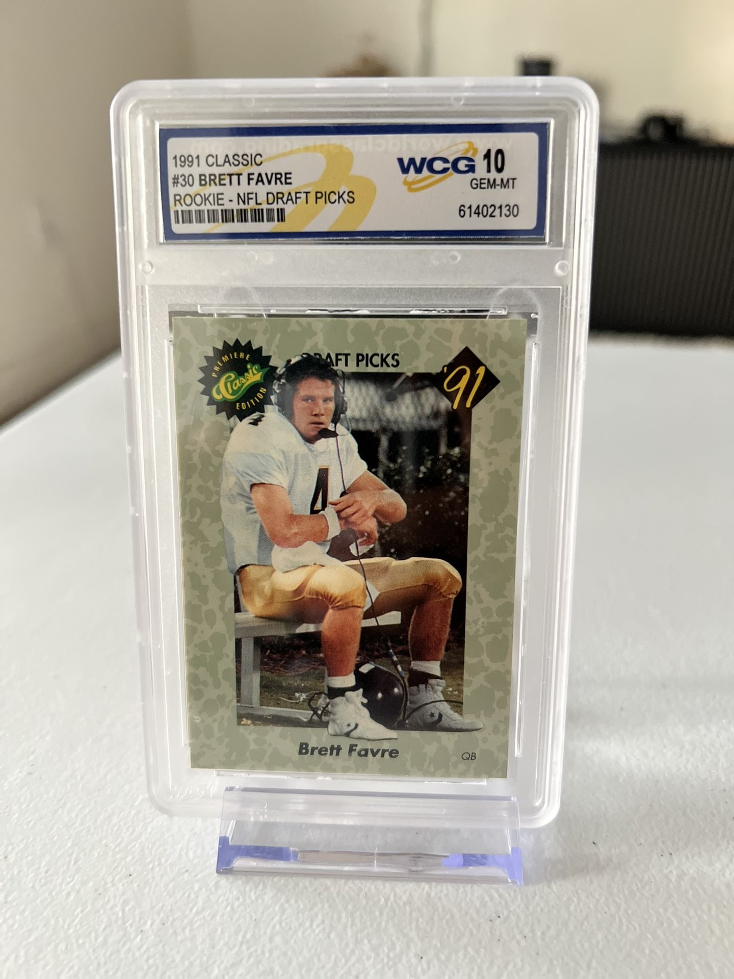 Football Card: 1991 Classic #30 Brett Favre