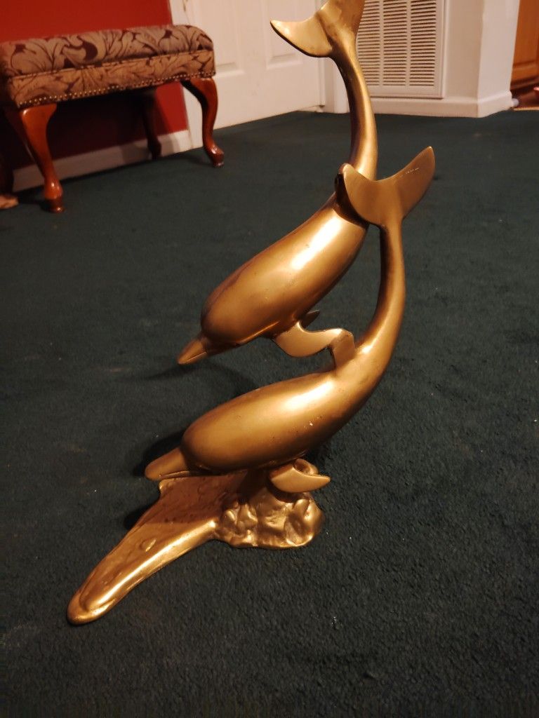 Vintage Brass Dolphins