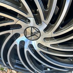 22 Inch 5x1.5Custom Chrome Wheels
