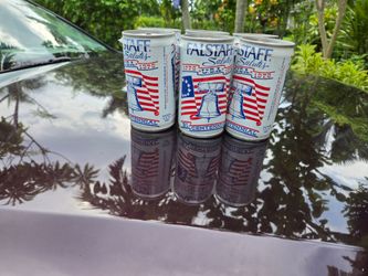 Fall staff, 1776 to 1976 beer cans
