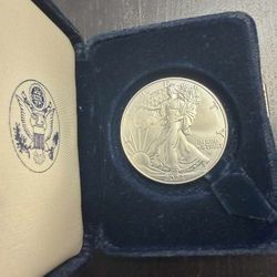 W Mint Silver Eagle 