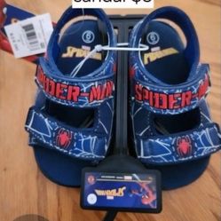 New - Toddler sz 6 Spiderman Sandals $5