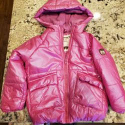 Pink Girls Size 4 Snow Jacket Bearpaw