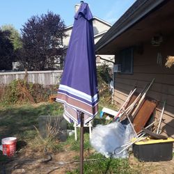 Outdoor Crank Umbrella And Base