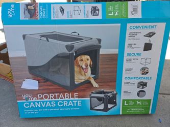 You & Me Portable Canvas Dog Crate Large