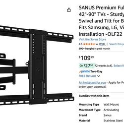 Sanus Premium Full Motion TV Mount