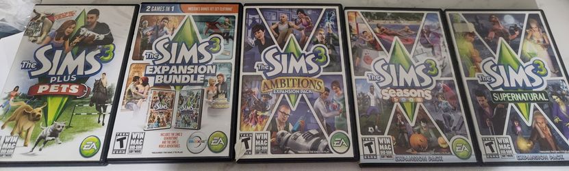 5 Sims 3 Expansion Pacts.