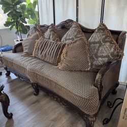 Living Room Set / Real Marble Tables 