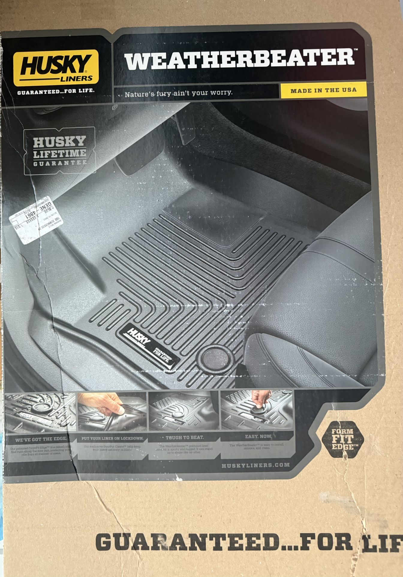 Husky Third Seat Floor Liner 2022 Jeep Wagoneer W/2nd Row Bucket Seat