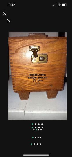Antique Shoeshine Kit By Esquire
