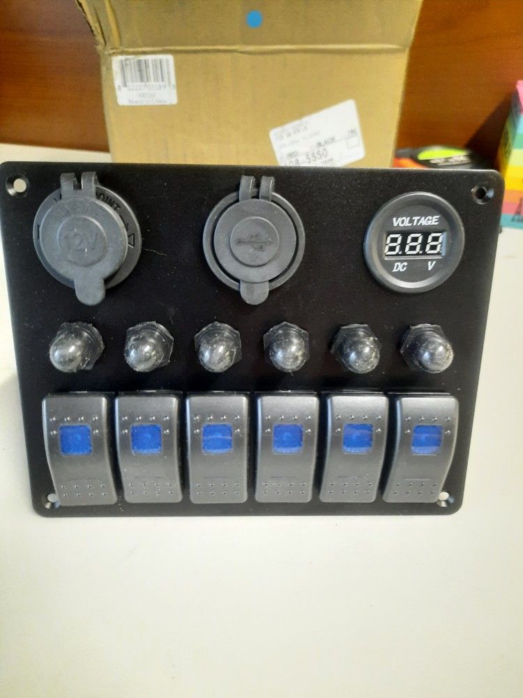 Boat Part, 6 Switch Panel