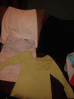 Banana republic shirt and skirt