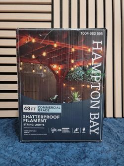 NEW - String Light - Patio Shatterproof String Light  - 48ft LONG