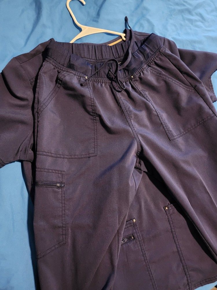 Navy Blue Nursing Scrubs, $5