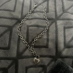 Tiffany Heart And Key Necklace 