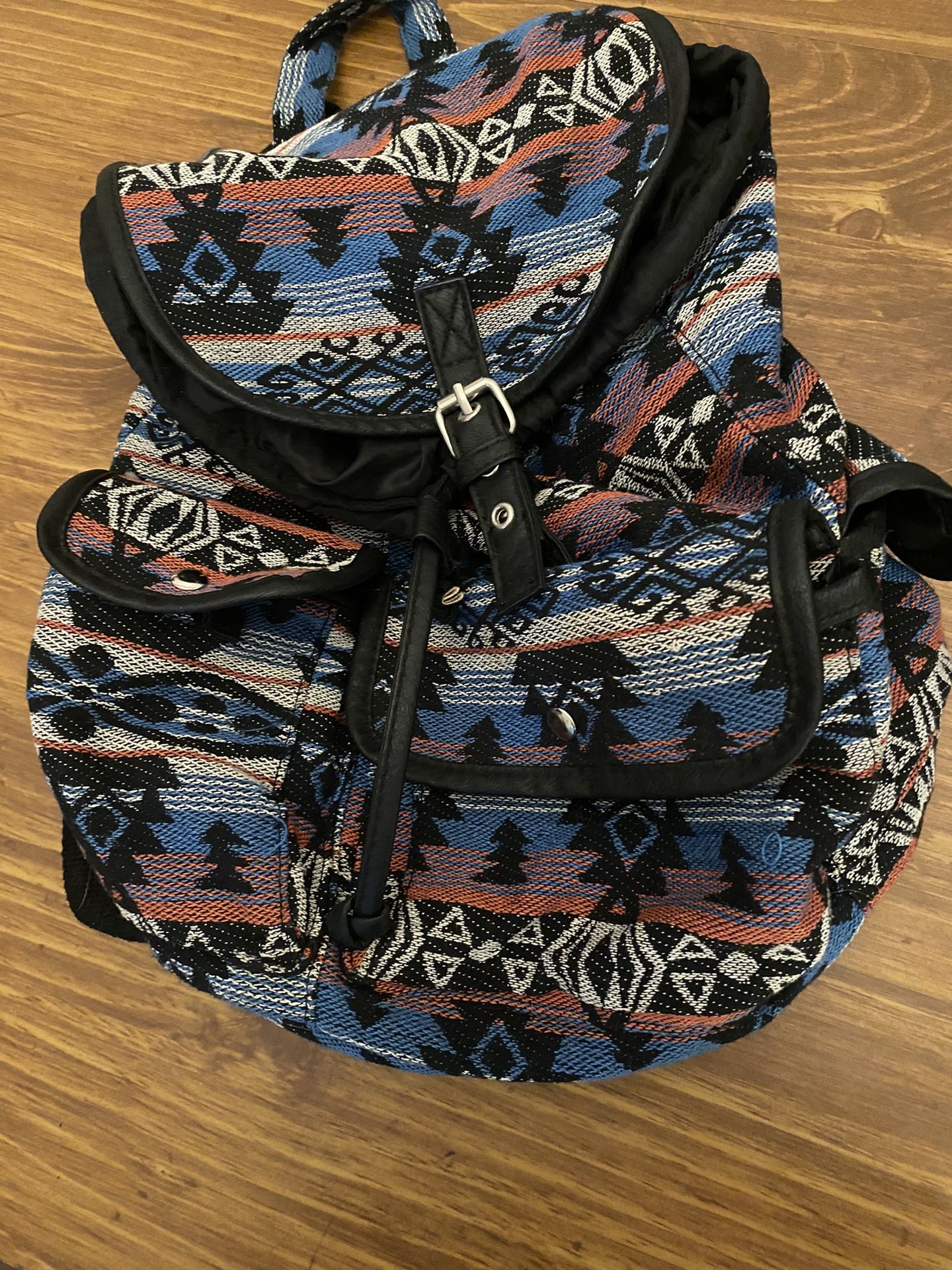 Boho Woven Aztec Backpack