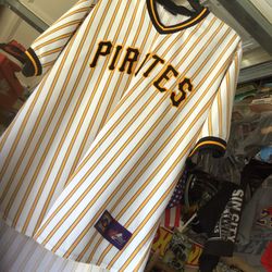 Majestic Cooperstown Collection Pittsburgh Pirates Baseball Jersey Size Men 2XL