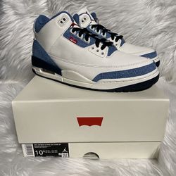 New Jordan 3 Retro Levi’s All Star Men Size 10.5