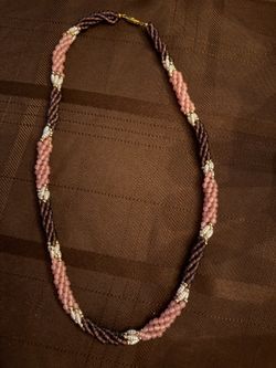 Purple Pink Vintage Necklace