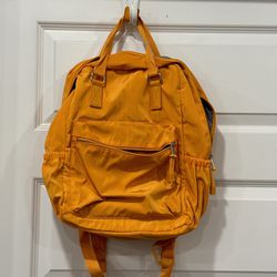 Yellow backpack