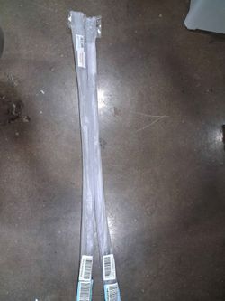 Frameless Shower Door Bottom Seal, 36" Long Vinyl, Clear