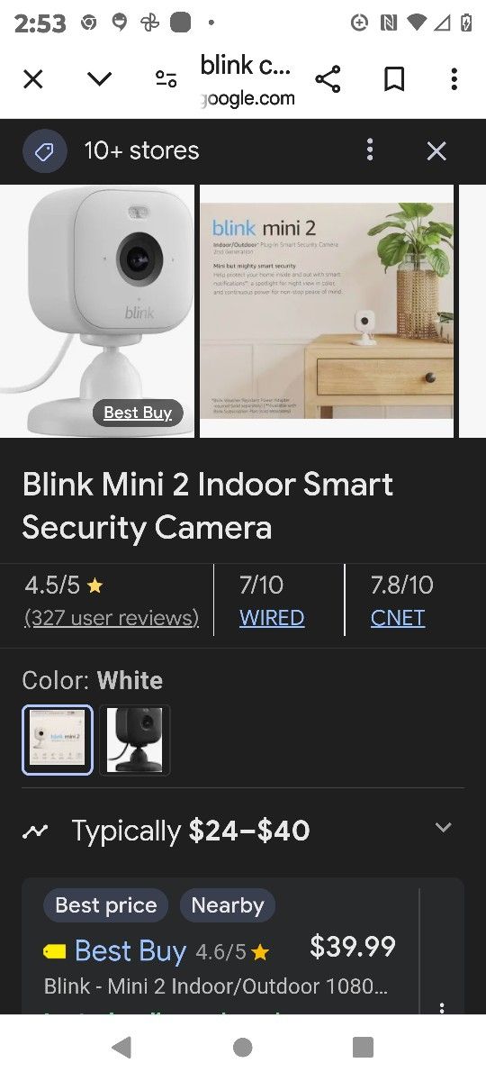 2"Blink" Mini Indoor Cameras