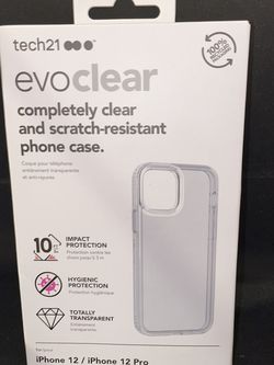 TECH21 EVO CLEAR IPHONE 12 PRO PHONE CASE