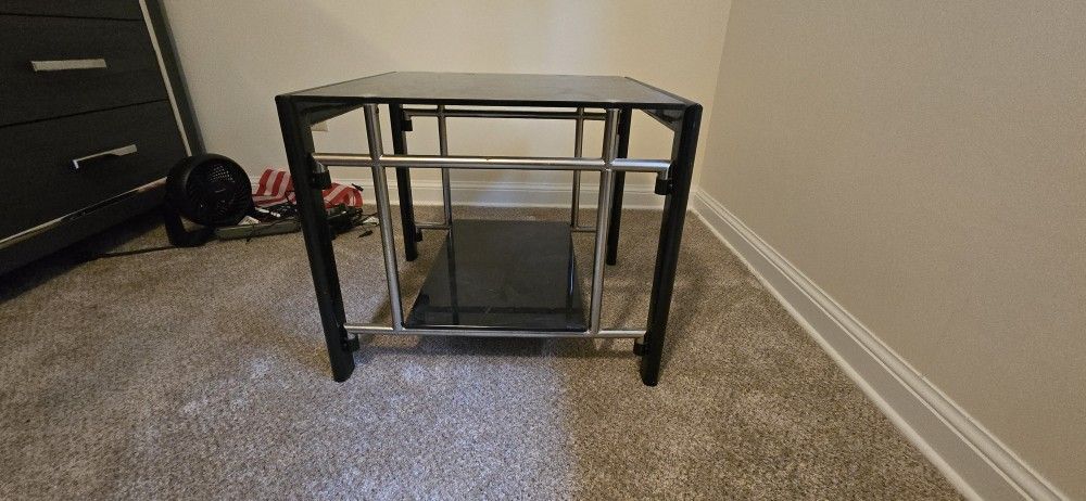 Tempered Glass End Table Set