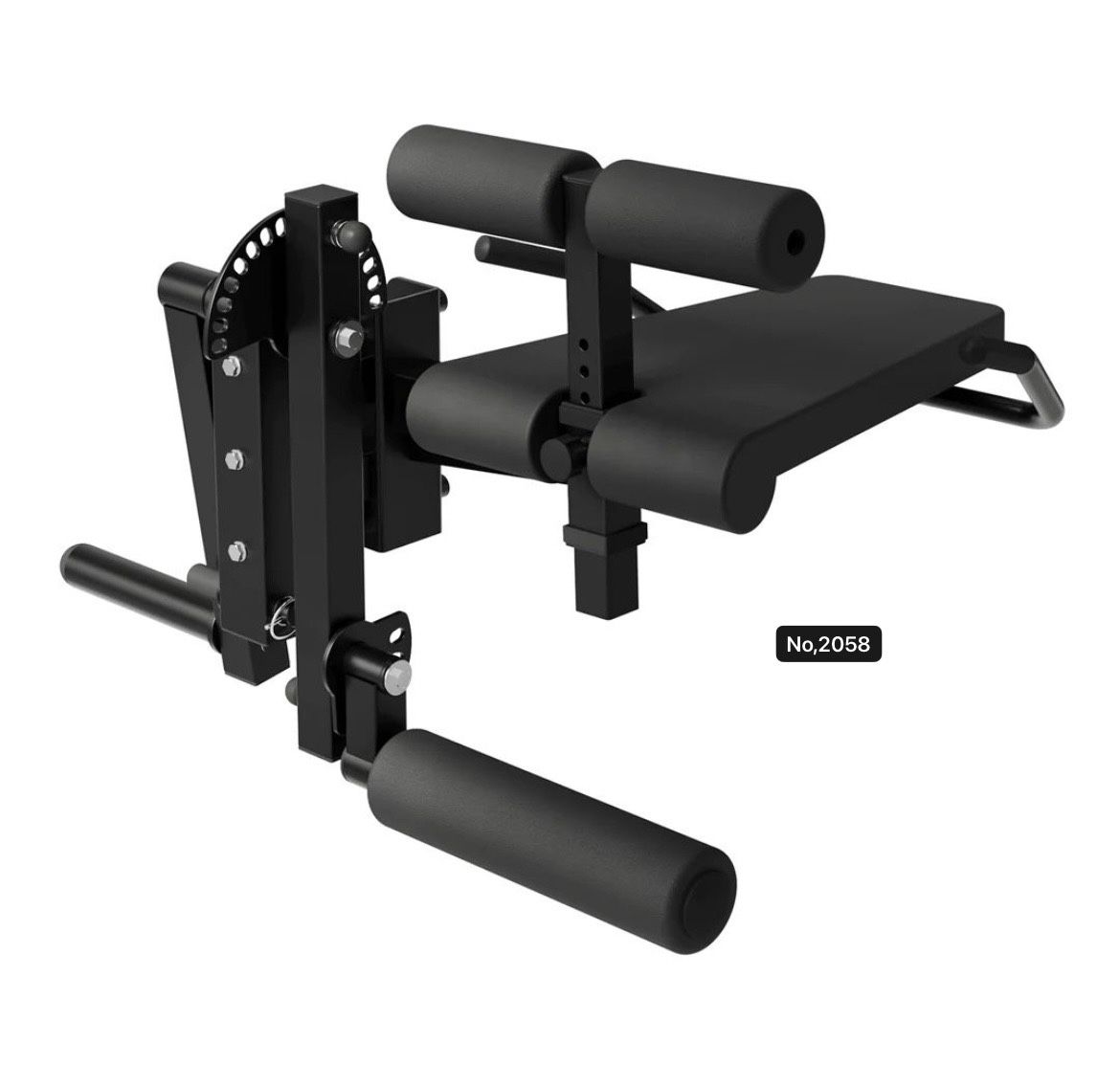 Mikolo Leg Extension for 3" x 3" Power Cage Rack Attachments,Home Gym Accessories,Black