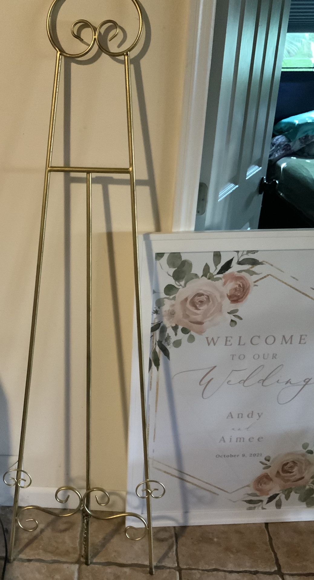 Elegant Large Easel- Picture Frame Not Included