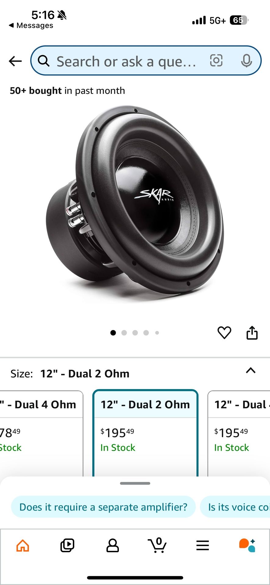 12" Skar Subwoofers + Speaker Box