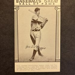 Vintage 1977 Baseball's Great Joe DiMaggio HOF Exhibits. Negotiable 