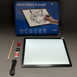 A4 LED Rechargeable Cordless Light Board Light Pad Tracing Pad 