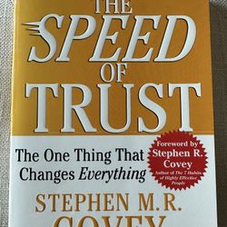 Speed Of Trust by Stephen M.R. Covey