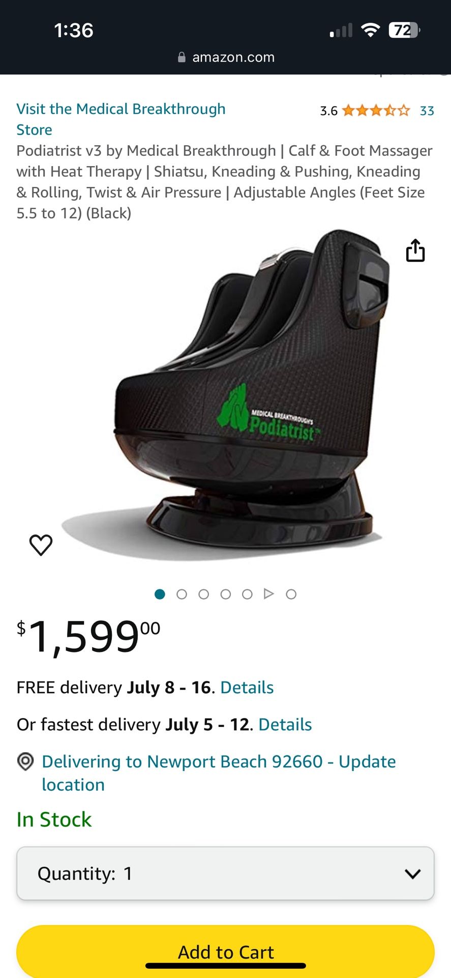 Medical breakthrough Podiatrist foot and calf massager for Sale in Tustin CA OfferUp